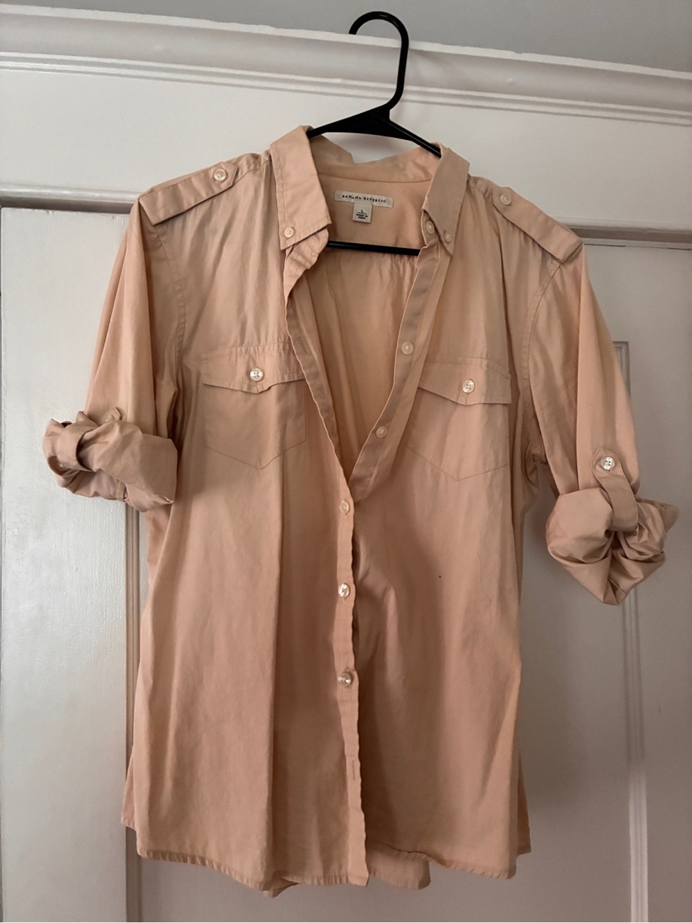 Banana Republic safari Button-Up Shirt in taupe
